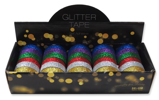 SHINNY GLITTER TAPE IN DISPLAY BOX